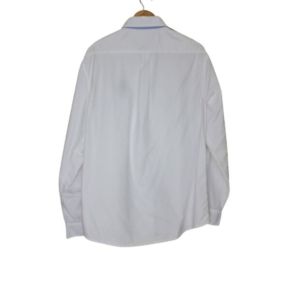 US Polo Assn Men's White Long Sleeve Button Shirt - Large - Picture 2 of 6